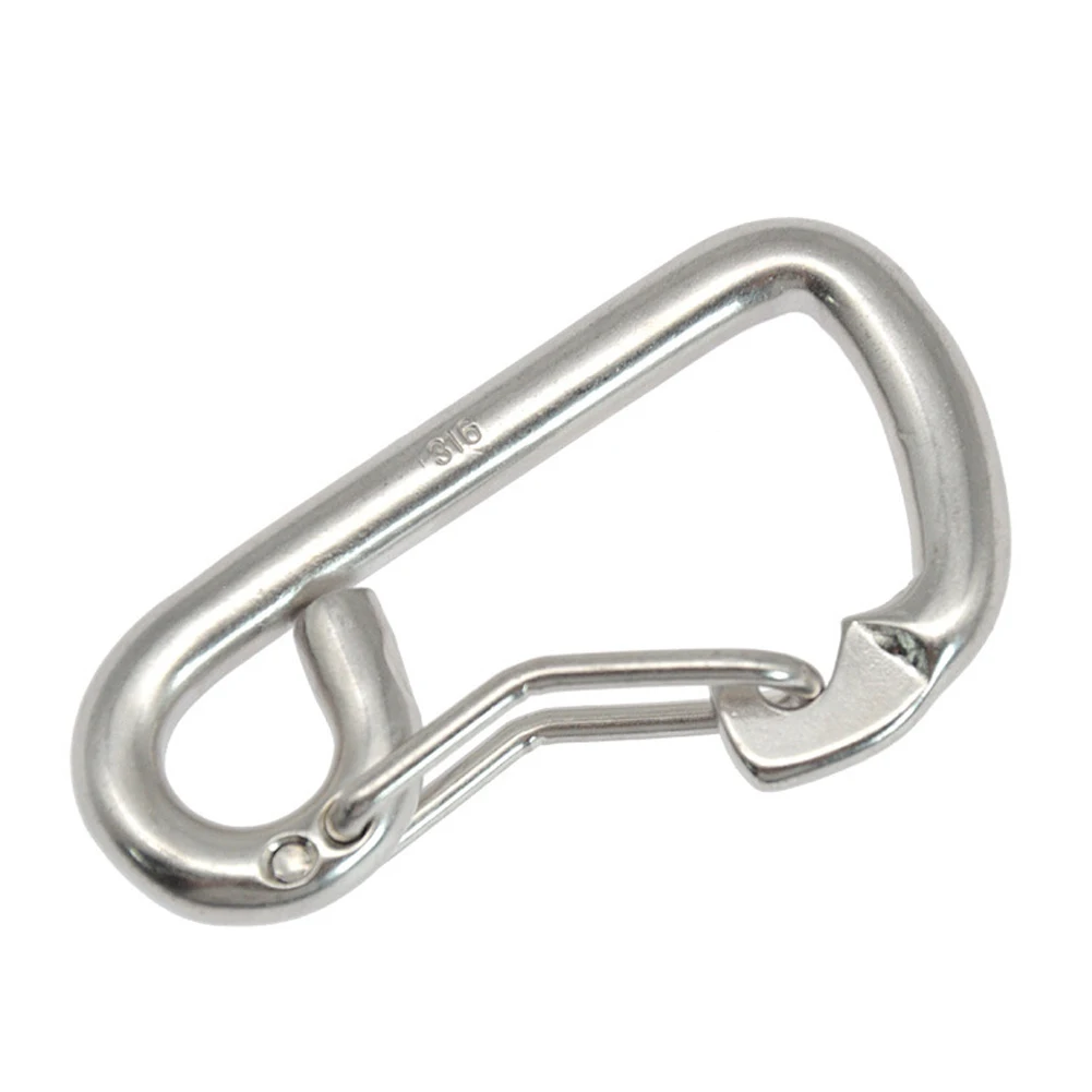 Accessory Carabine Camping 316 Stainless Steel Anti-corrosion Carabiner Lightweight 80mm Portable Safety Scuba
Accessory Carabine Camping 316 Stainless Steel Anti-corrosion Carabiner Lightweight 80mm Portable Safety Scuba