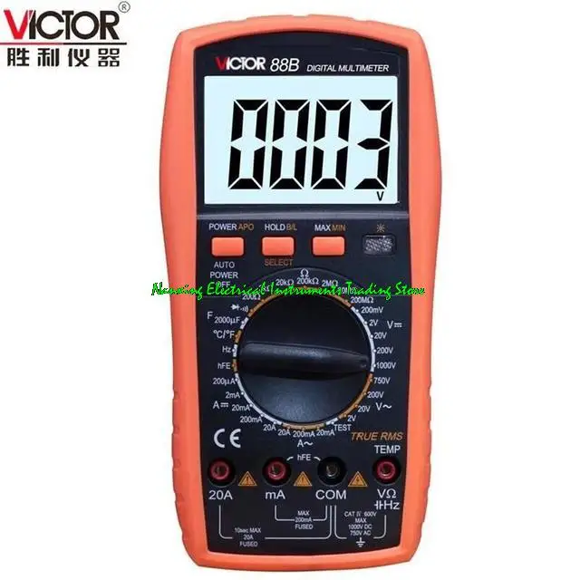 VICTOR VC88B/VC88E Digital Multimeter High-Precision Smart Multi-Function Electrician Repair Measurable Frequency Backlight.
VICTOR VC88B/VC88E Digital Multimeter High-Precision Smart Multi-Function Electrician Repair Measurable Frequency Backlight.