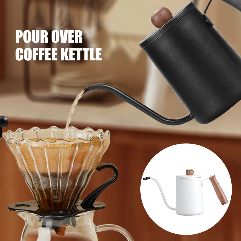 600ML Pour Over Coffee Kettle Stainless Steel Gooseneck Coffee Tea Kettle Anti–Rust Wooden Handle Cloud Drip Kettle Kitchen Tool
600ML Pour Over Coffee Kettle Stainless Steel Gooseneck Coffee Tea Kettle Anti–Rust Wooden Handle Cloud Drip Kettle Kitchen Tool