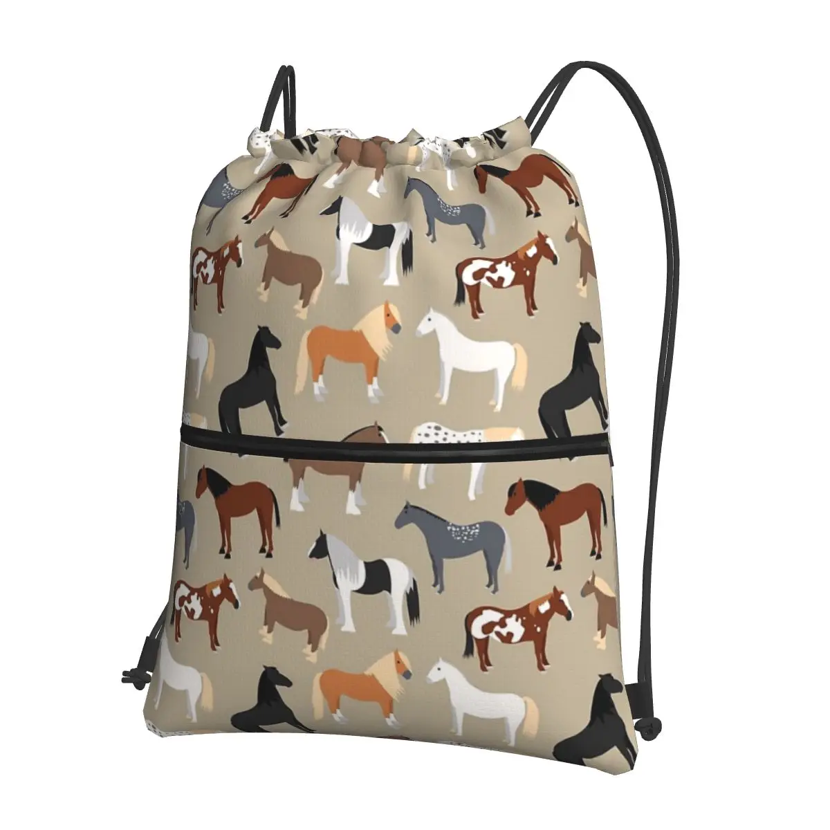 Horse Breeds Pattern Portable Backpacks Drawstring Bag Multi-function Drawstring Bundle Pocket Shoes Bags For School Students
Horse Breeds Pattern Portable Backpacks Drawstring Bag Multi-function Drawstring Bundle Pocket Shoes Bags For School Students