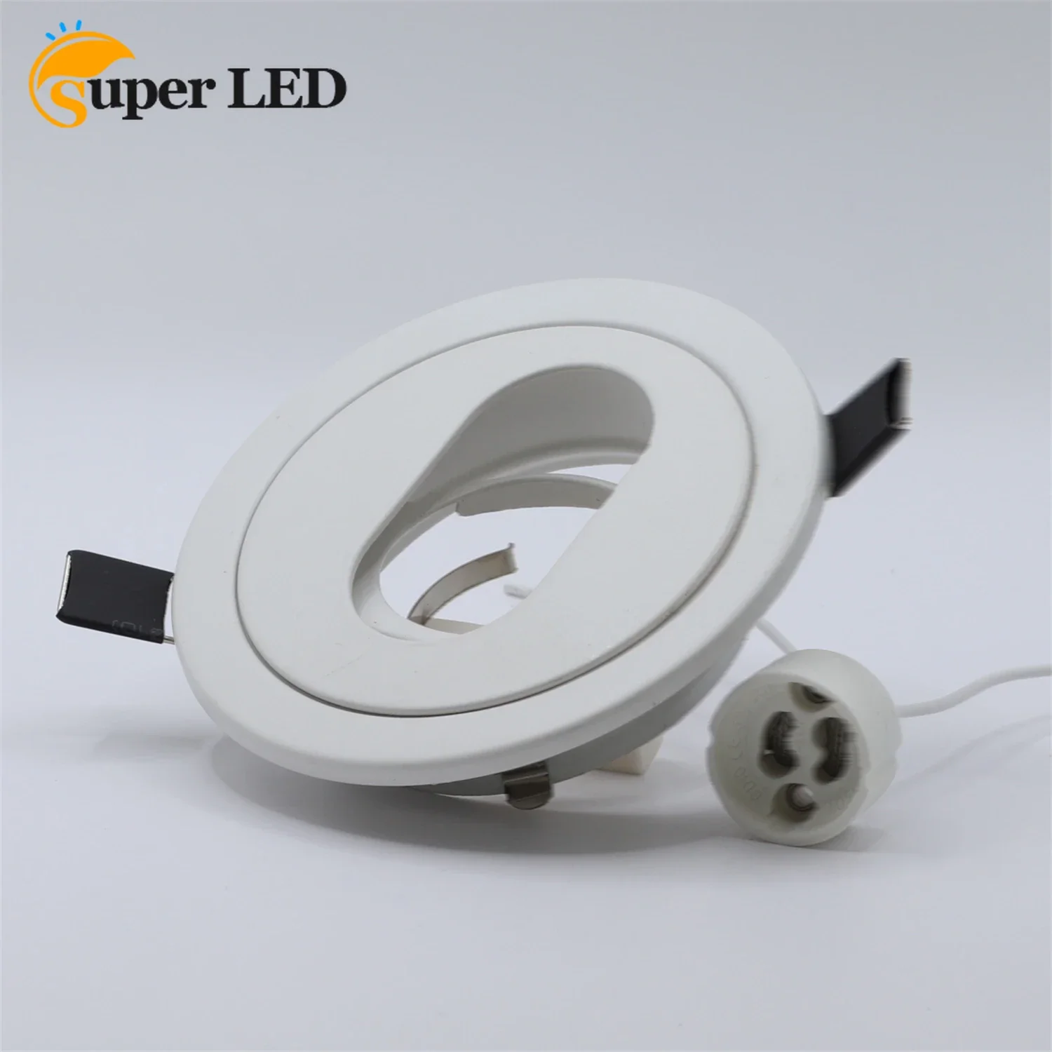 

GU10 MR16 LED EYEBALL SPOTLIGHT WITH GU10 6W BULB FITTING FRAME RECESSED DOWNLIGHT DECORATION LAMP FIXTURE