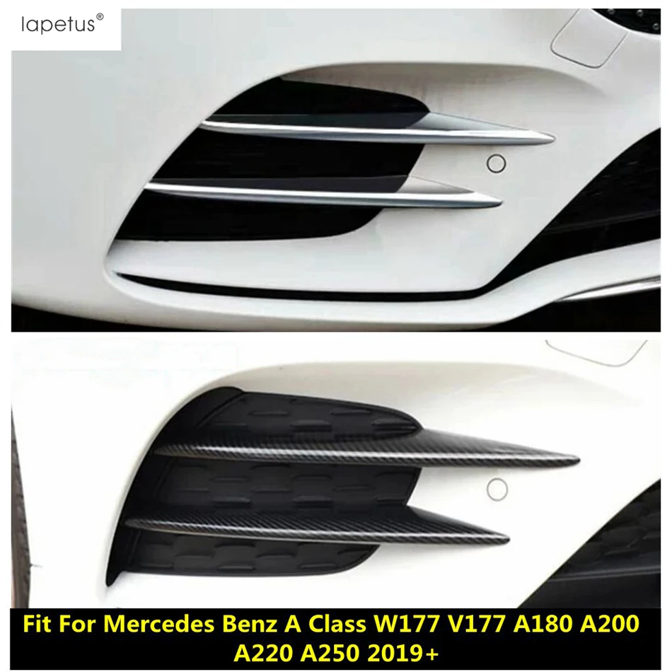 

Front Fog Light Lamp Eyebrow Strip Cover Trim For Mercedes Benz A Class W177 V177 A180 A200 A220 A250 2019- 2022 ABS Accessories