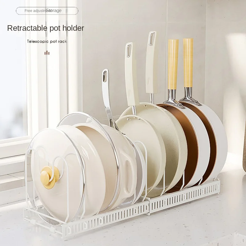 Pot and Pan Organizer Rack for Cabinet Expandable Pot Lid Organizer Holder with 7 Adjustable Dividers
Pot and Pan Organizer Rack for Cabinet Expandable Pot Lid Organizer Holder with 7 Adjustable Dividers