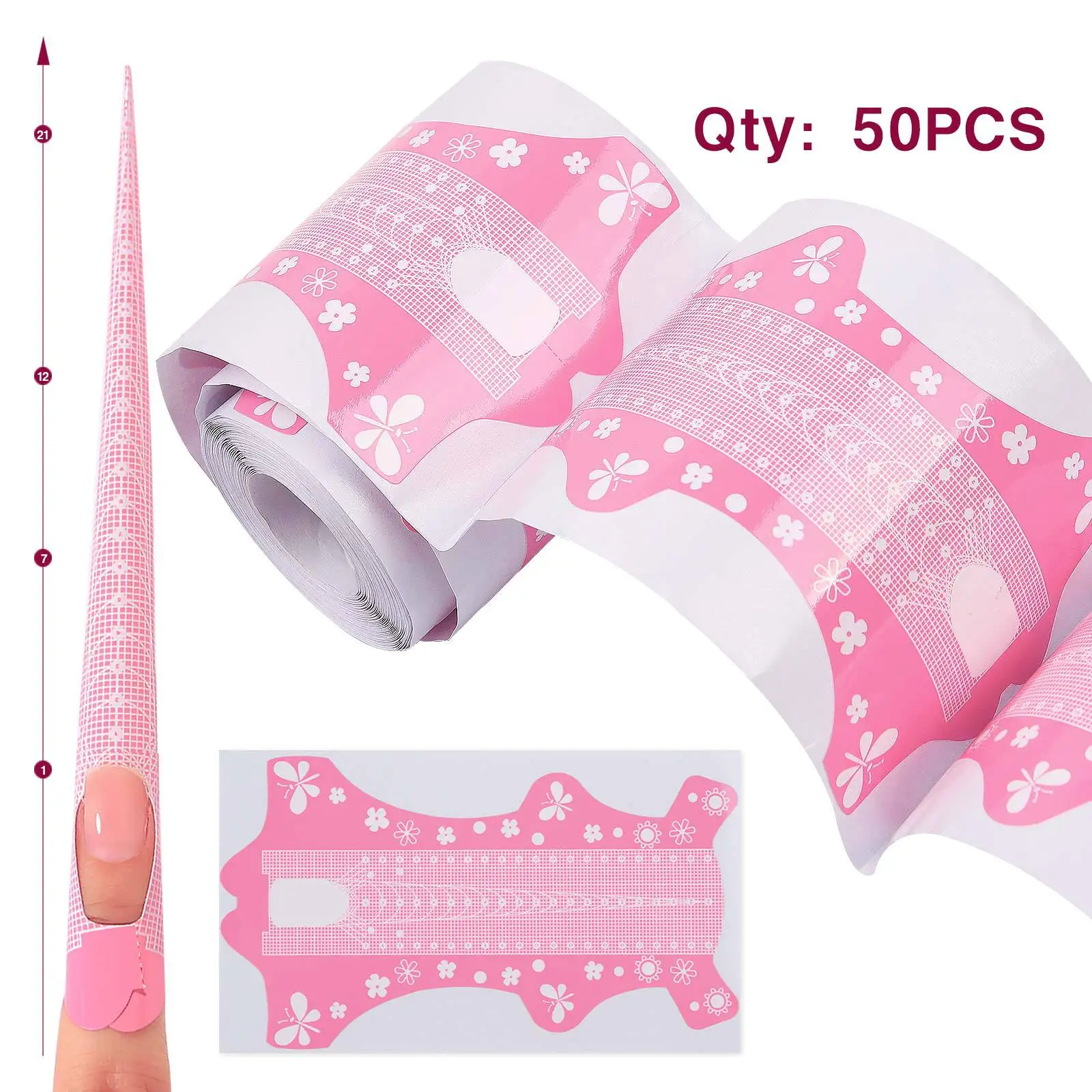 Ultra-long Nail Form Tips Acrylic UV Gel Extension Curl Form Nail Gel Sticker Art Guide Mold Manicure Stencil Acrylic Tools
Ultra-long Nail Form Tips Acrylic UV Gel Extension Curl Form Nail Gel Sticker Art Guide Mold Manicure Stencil Acrylic Tools