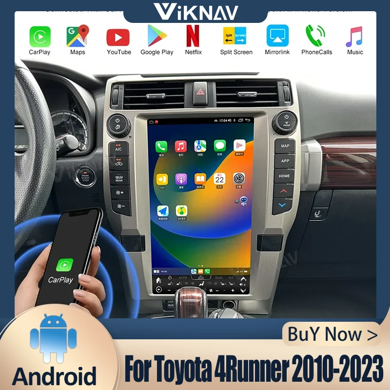 Автомагнитола на Android для Toyota 4runner 2010-2023, мультимедийный плеер с беспроводным сенсорным экраном Carplay
Автомагнитола на Android для Toyota 4runner 2010-2023, мультимедийный плеер с беспроводным сенсорным экраном Carplay
