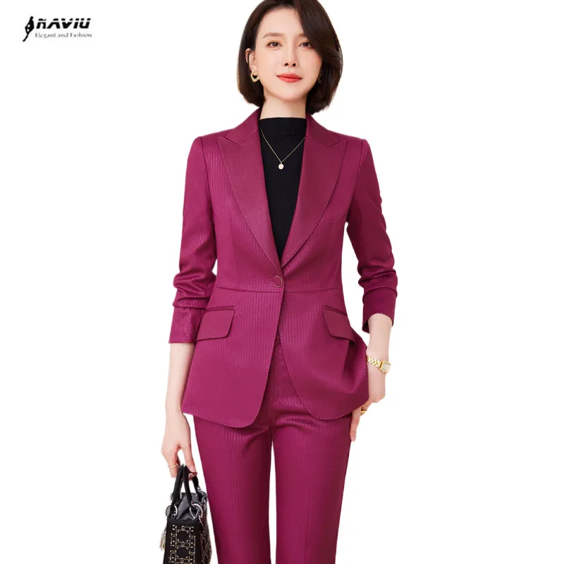 NAVIU High End Suits Women 2023 New Fashion Temperament Business Interview Slim Blazer And Pants Office Lady Work Wear Black
NAVIU High End Suits Women 2023 New Fashion Temperament Business Interview Slim Blazer And Pants Office Lady Work Wear Black