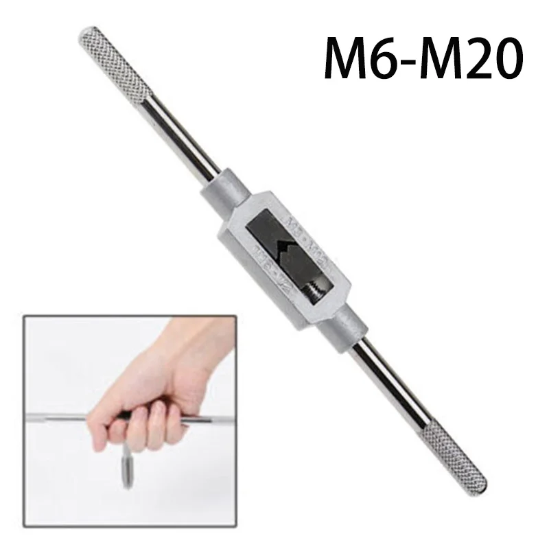 Thread Holder Maintenance M6-M20 Tap Wrench Metal Adjustable Screws extractor Accessories Repair Tools T Handle
Thread Holder Maintenance M6-M20 Tap Wrench Metal Adjustable Screws extractor Accessories Repair Tools T Handle