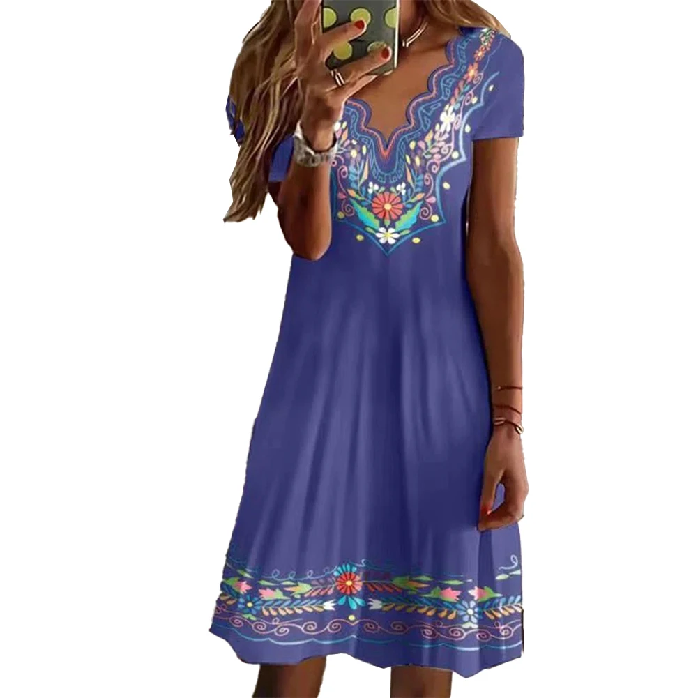 Brand New Dress Womens Country Style Fashion Floral Print For Vacation/Holiday Loose Polyester Printing Short Dress
Brand New Dress Womens Country Style Fashion Floral Print For Vacation/Holiday Loose Polyester Printing Short Dress