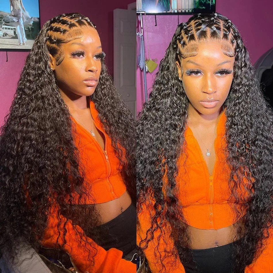 Water Wave Frontal Wigs Transparent 13x6 HD Lace Frontal Human Hair Wig Deep Curly Human Hair Lace Frontal Wig For Women
Water Wave Frontal Wigs Transparent 13x6 HD Lace Frontal Human Hair Wig Deep Curly Human Hair Lace Frontal Wig For Women