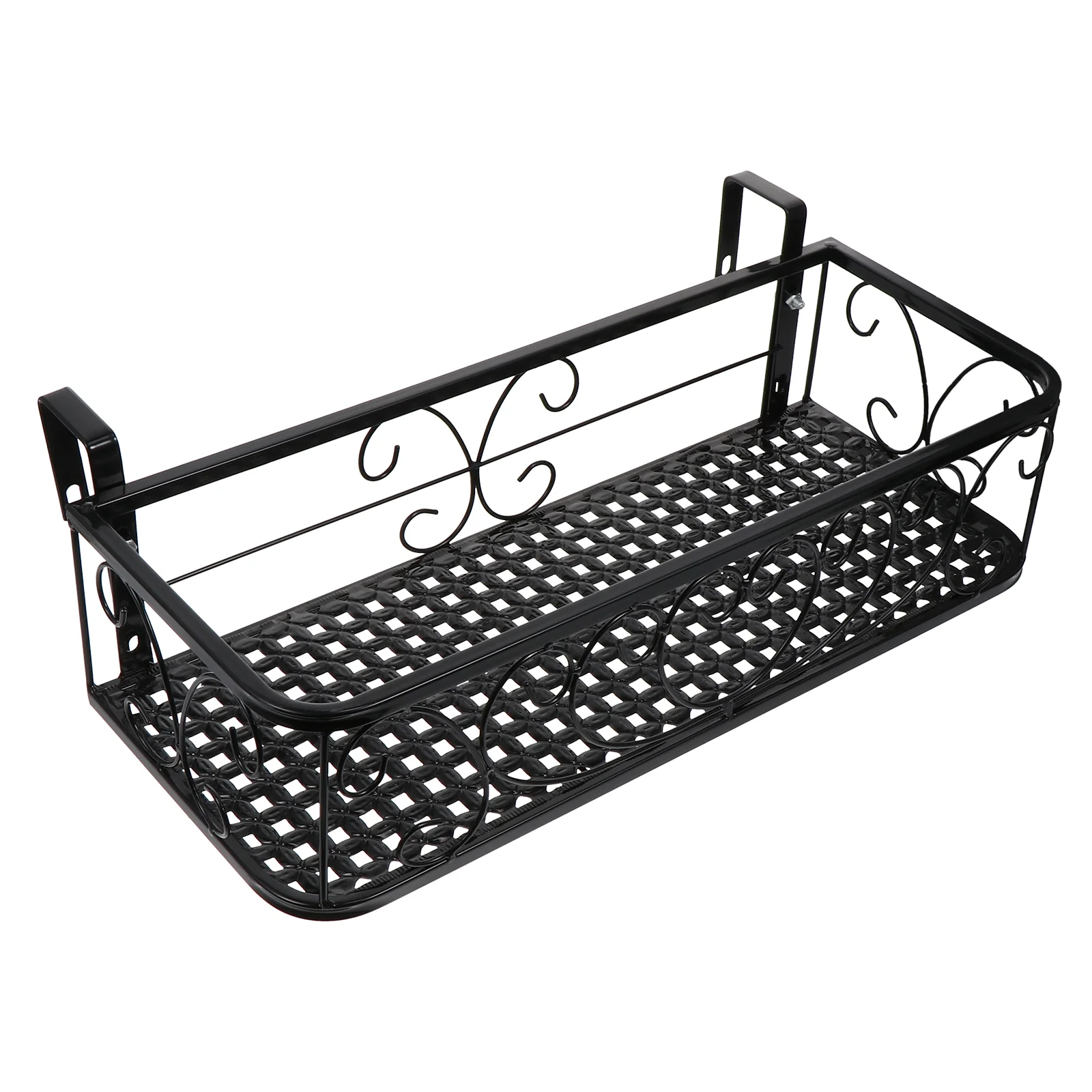 

Flower Pot Hanger Plant Gardening Supplies Hanging Railing Planter Storage Bracket Balcony Flowerpot Stand Metal Fence