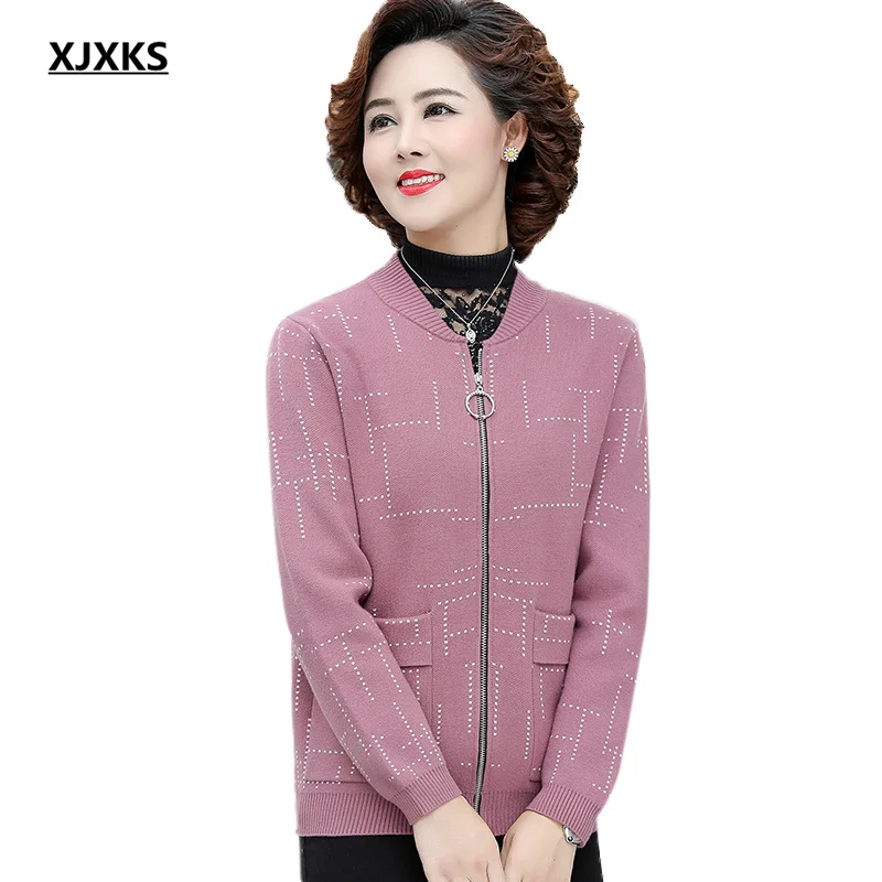 XJXKS 2022 Spring And Autumn New Loose Plus Size Women Jacket Comfortable Casual Zipper Cardigan Knitted Coat
XJXKS 2022 Spring And Autumn New Loose Plus Size Women Jacket Comfortable Casual Zipper Cardigan Knitted Coat