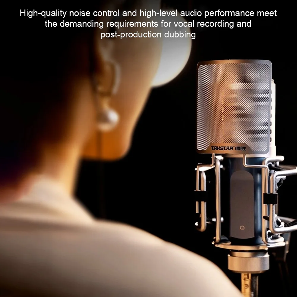 TAKSTAR SM-9 Cardioid-directional Condenser Recording Microphone Metal Structure Wide Frequency Response
TAKSTAR SM-9 Cardioid-directional Condenser Recording Microphone Metal Structure Wide Frequency Response