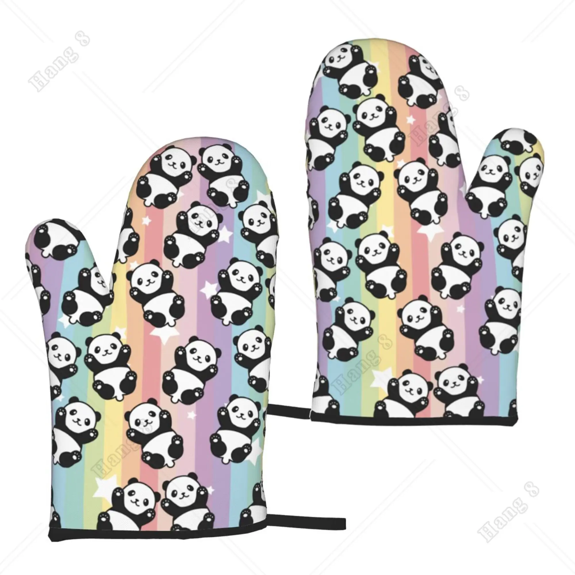 Rainbow Colorful Panda Oven Gloves 2pc Microwave Gloves Cooking Gloves for Men Women Kitchen Grilling Heat Resistant One Size
Rainbow Colorful Panda Oven Gloves 2pc Microwave Gloves Cooking Gloves for Men Women Kitchen Grilling Heat Resistant One Size