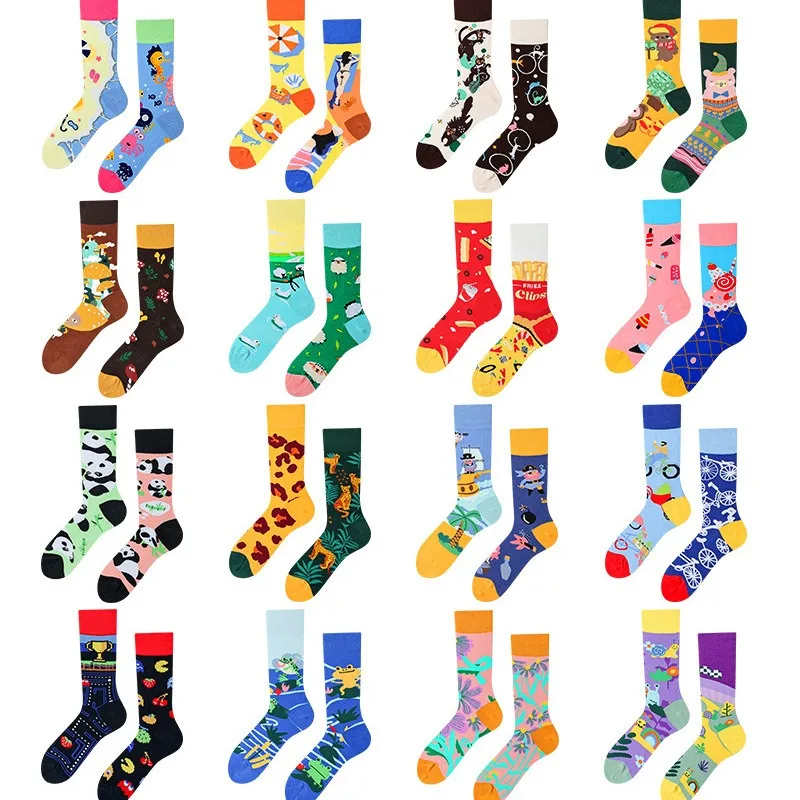 

Men's Novelty Socks Men's Fun Dress Socks AB Styles Fashion Personality Cartoon Colorful Funky Fancy Crazy Funny Casual Socks