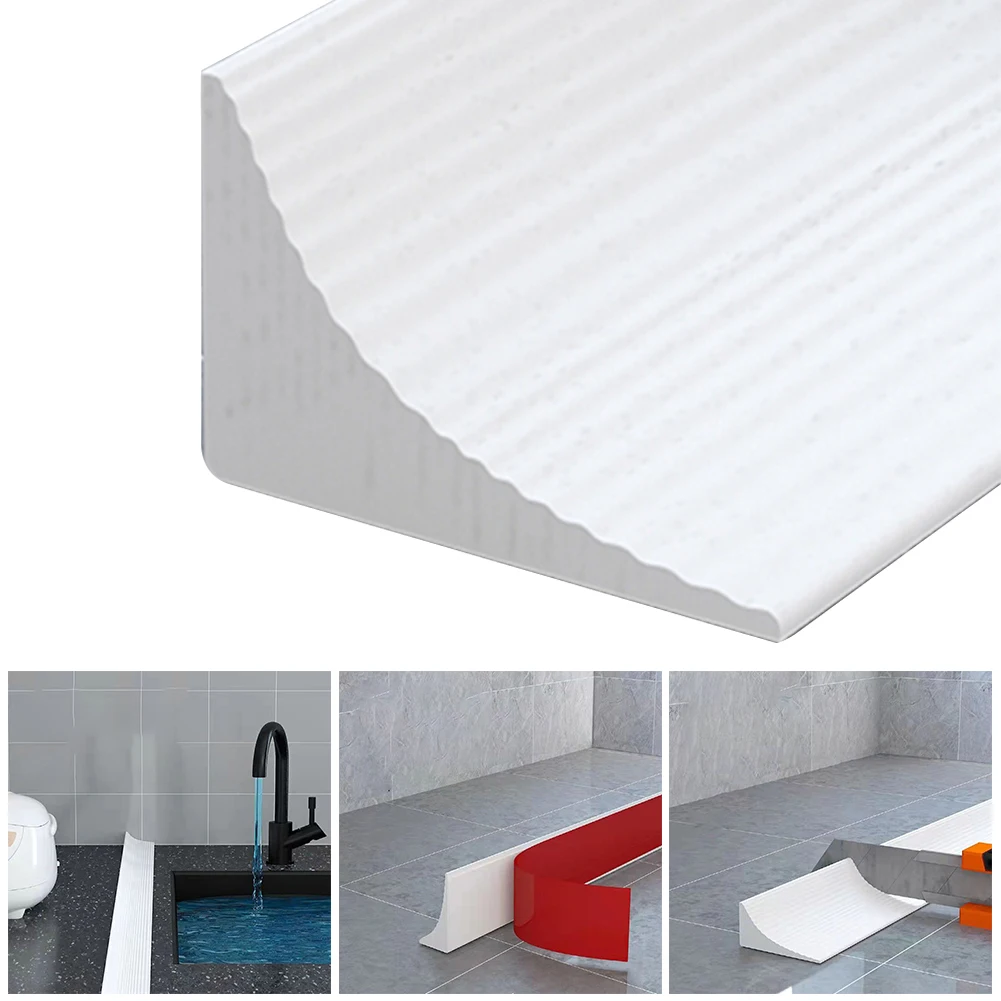 Bathroom Water Stopper Silicone Retaining Strip Water Shower Dam Flood Barrier Dry And Wet Separation Blocker Bath Accessories
Bathroom Water Stopper Silicone Retaining Strip Water Shower Dam Flood Barrier Dry And Wet Separation Blocker Bath Accessories