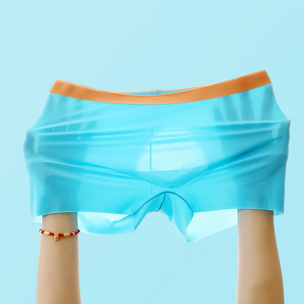 Men Ice Silk Underwear Sexy Sheer Underpants Breathable Ultrathin Stretch Boxershorts Male Comfort Soft Lingerie
Men Ice Silk Underwear Sexy Sheer Underpants Breathable Ultrathin Stretch Boxershorts Male Comfort Soft Lingerie