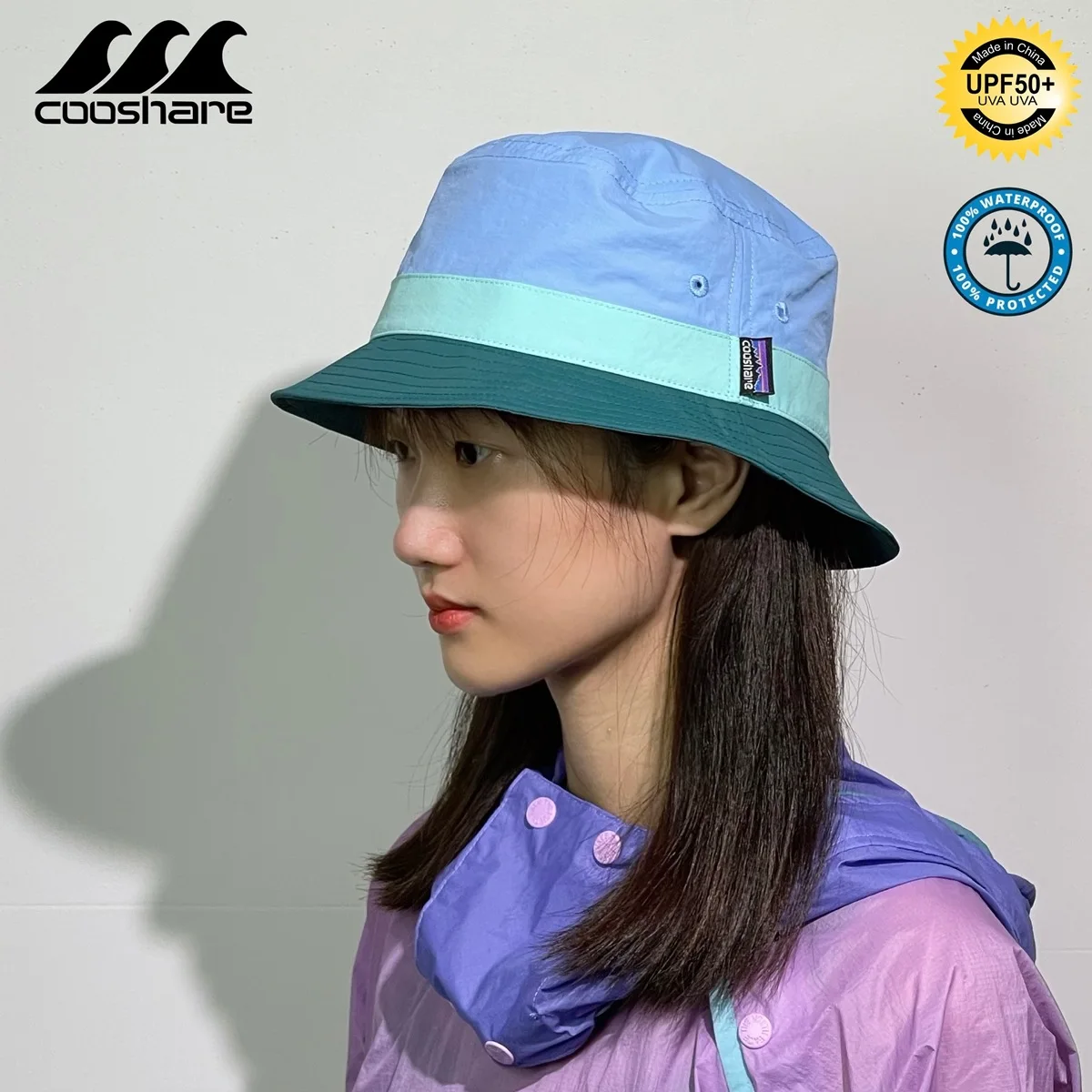 

Quick-dry fisherman's Hat Colour Combination Can Be Stored Pot Cap Outdoor Sun Hat Men Women Summer UV Hike Camping Hats