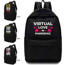 Women Backpack Shoulders School Bag Unisex Backpacks Designers Phrase Pattern Printed Canvas Laptop Backpack Sport Bags of Girls
Women Backpack Shoulders School Bag Unisex Backpacks Designers Phrase Pattern Printed Canvas Laptop Backpack Sport Bags of Girls