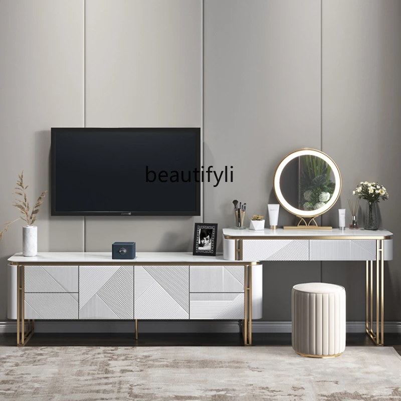 yj Light Luxury Dresser Storage Cabinet Small Apartment Stone Plate Dresser Modern Minimalist Makeup Table
yj Light Luxury Dresser Storage Cabinet Small Apartment Stone Plate Dresser Modern Minimalist Makeup Table
