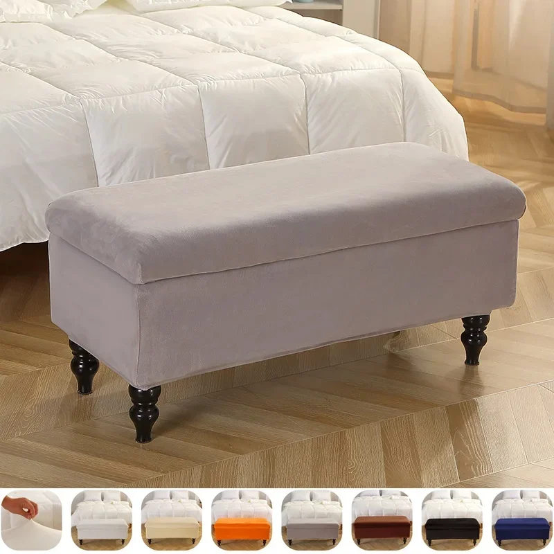 Elastic Velvet Storage Stool Cover for Living Room Stretch Ottoman Footrest Covers Rectangle Slipcovers Furniture Protector
Elastic Velvet Storage Stool Cover for Living Room Stretch Ottoman Footrest Covers Rectangle Slipcovers Furniture Protector