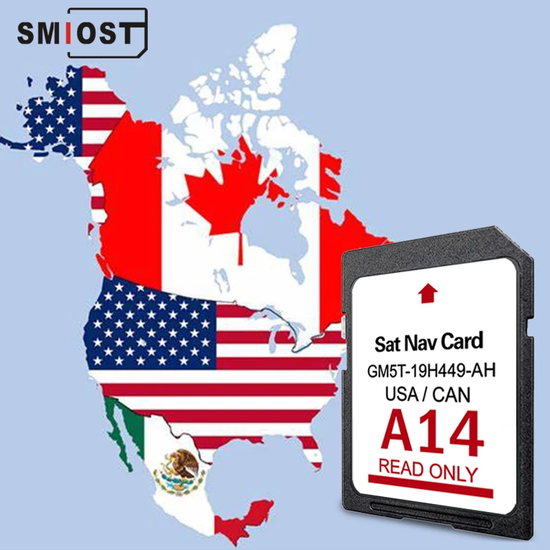 

2023 North America 2023 Ford Lincoln A14 Navigation SD Card GPS Sync2 Latest Update Map USA CAN MEX