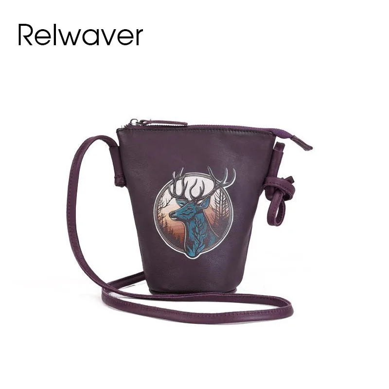 Relwaver genuine leather bucket bag mini deer printing shoulder bag 2024 summer women cross body bag vintage women bag
Relwaver genuine leather bucket bag mini deer printing shoulder bag 2024 summer women cross body bag vintage women bag