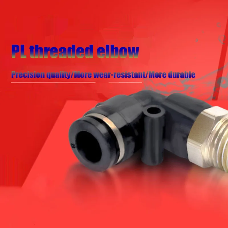 2 Pc Pneumatic Quick Connector Threaded Elbow PL8-02/4-01/6-01/10-03/04l Black Plastic Quick Connector
2 Pc Pneumatic Quick Connector Threaded Elbow PL8-02/4-01/6-01/10-03/04l Black Plastic Quick Connector