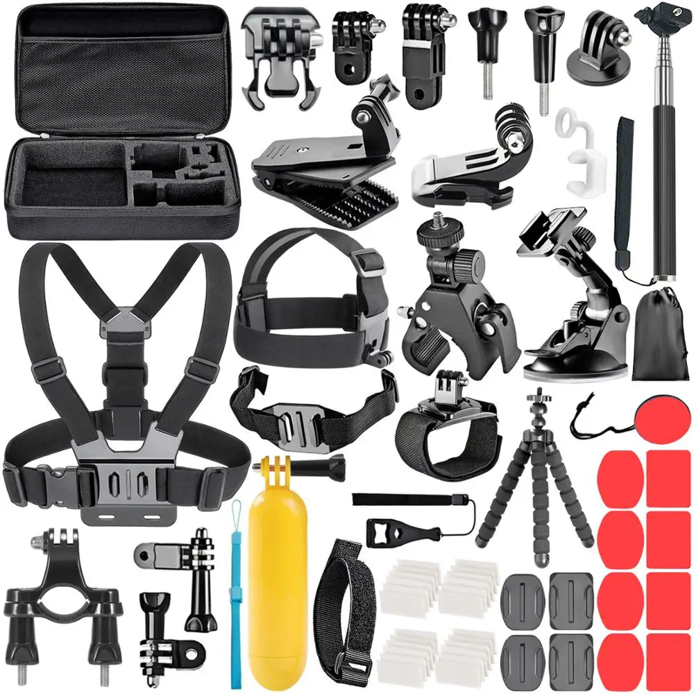 

Kit for Gopro Hero Action Camera Installation Accessory Chest Strap Head Strap Monopod Tripod Adapter for SJCAM A