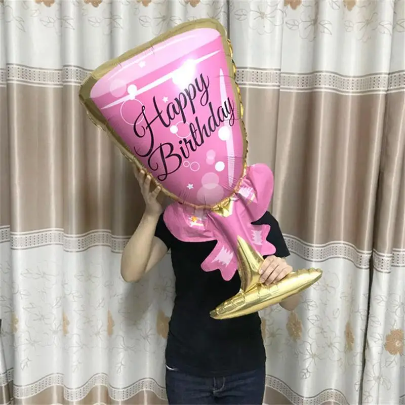 Rosa Ballon Champagner Bowknot Wein Tasse Hochzeits geburtstags feier Dekoration Erwachsene Kinder Ballon Event Party Zubehör Rosa Ballon Champagner Bowknot Wein Tasse Hochzeits geburtstags feier Dekoration Erwachsene Kinder Ballon Event Party Zubehör