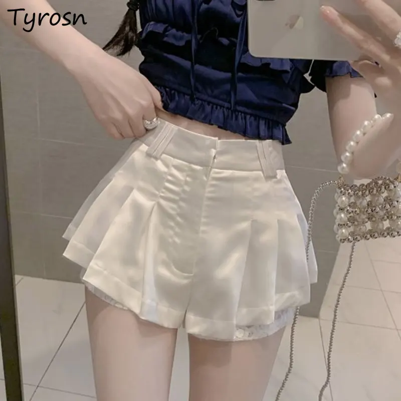 Shorts Women Design Folds Simple Summer Leisure Fashion All-match High Waist Elegant Tender Sweet Ladies Daily Korean Style Cozy
Shorts Women Design Folds Simple Summer Leisure Fashion All-match High Waist Elegant Tender Sweet Ladies Daily Korean Style Cozy