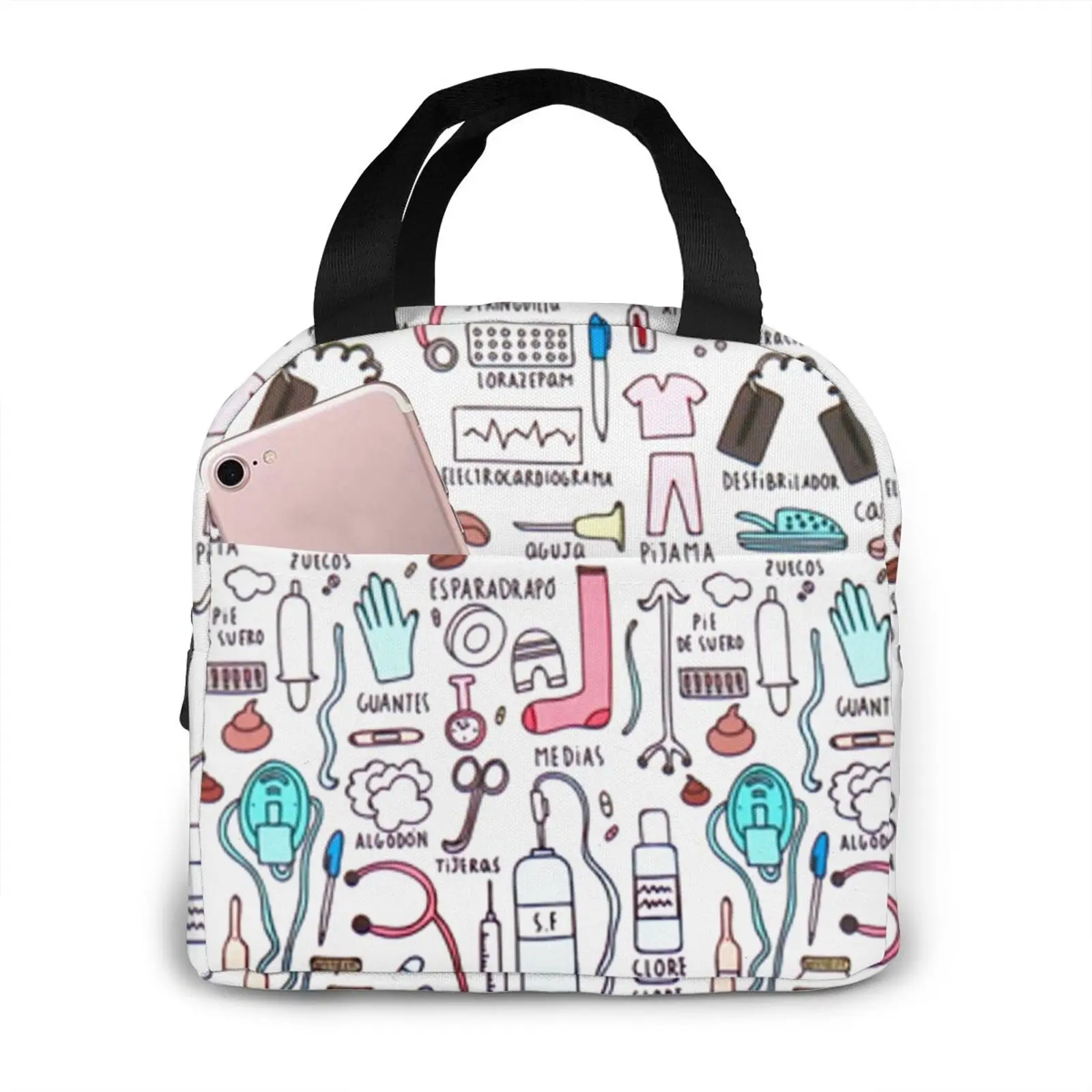 Kawaii Doctors Nurse Print Insulated Lunch Bags for Women Small Portable Lunch Box Totes Food Thermal Bags Bento Pouch Lunch Bag
Kawaii Doctors Nurse Print Insulated Lunch Bags for Women Small Portable Lunch Box Totes Food Thermal Bags Bento Pouch Lunch Bag