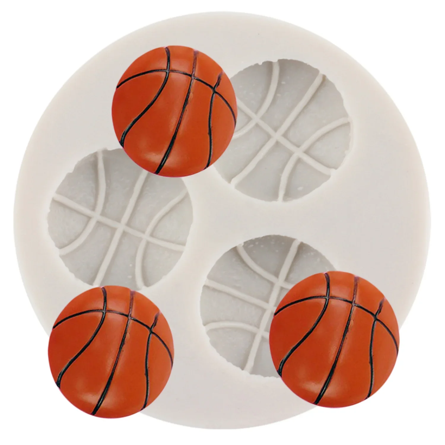 

Basketball Silicone Mold Sugarcraft Fondant Cake Decorating Tools Chocolate Gumpaste Moulds Polymer Clay Molds Candy Mould