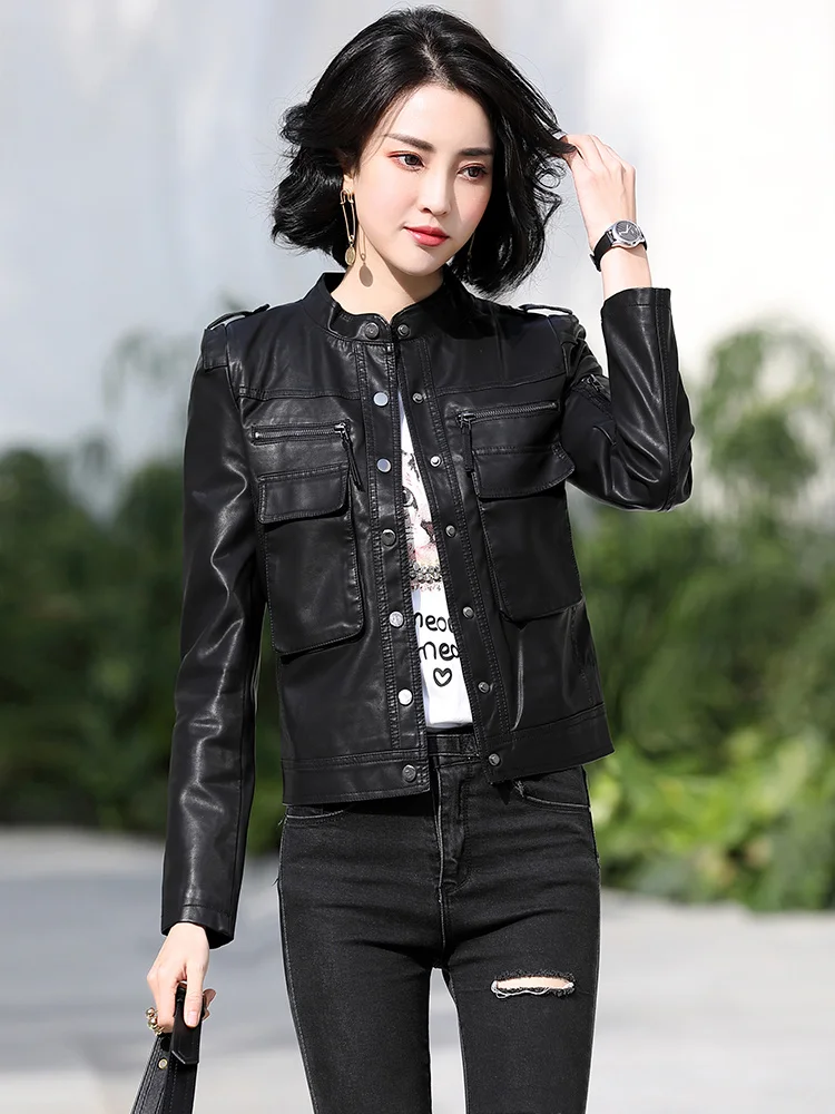 2023 Spring and Autumn New Haining Genuine Leather Clothing Women's Short Korean Slim Fit Sheepskin Jacket Fashion Small Coat
2023 Spring and Autumn New Haining Genuine Leather Clothing Women's Short Korean Slim Fit Sheepskin Jacket Fashion Small Coat