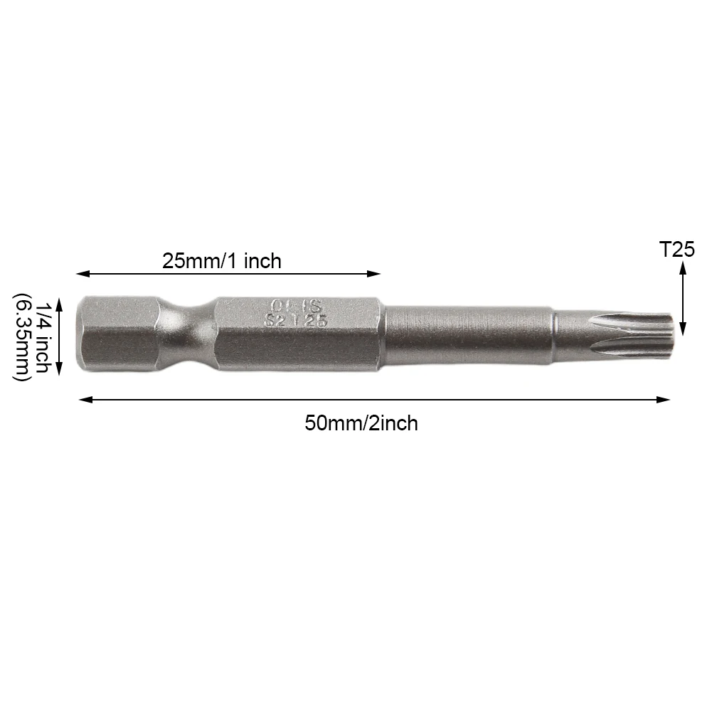 10PCS Torx T25 Screwdriver Bit 1/4\\\" Hex Shank Magnetic Screw Driver Drill Bit Household Repair Hand Tools 50mm Length
10PCS Torx T25 Screwdriver Bit 1/4\\\" Hex Shank Magnetic Screw Driver Drill Bit Household Repair Hand Tools 50mm Length