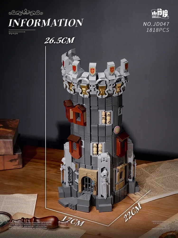 1818PCS MOC Middle Ages Wizard Tower Model Building Blocks Magic World Stone Pagoda Architecture Model Ideas Toy Gift For Kid 1818PCS MOC Middle Ages Wizard Tower Model Building Blocks Magic World Stone Pagoda Architecture Model Ideas Toy Gift For Kid