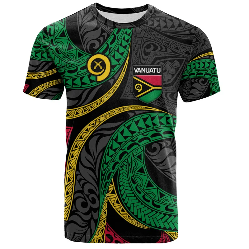 Fashion Vanuatu 3D Printing T Shirt Men Polynesian Graphic T-shirt Round Neck Short Sleeves Summer Casual Street Loose Tees
Fashion Vanuatu 3D Printing T Shirt Men Polynesian Graphic T-shirt Round Neck Short Sleeves Summer Casual Street Loose Tees