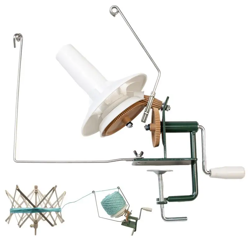 Yarn Ball Winder Metal Large Capacity Hand Operated Fiber Winder Large Volume Yarn Shaker Machine Nylon Gears With Clamp Crochet
Yarn Ball Winder Metal Large Capacity Hand Operated Fiber Winder Large Volume Yarn Shaker Machine Nylon Gears With Clamp Crochet