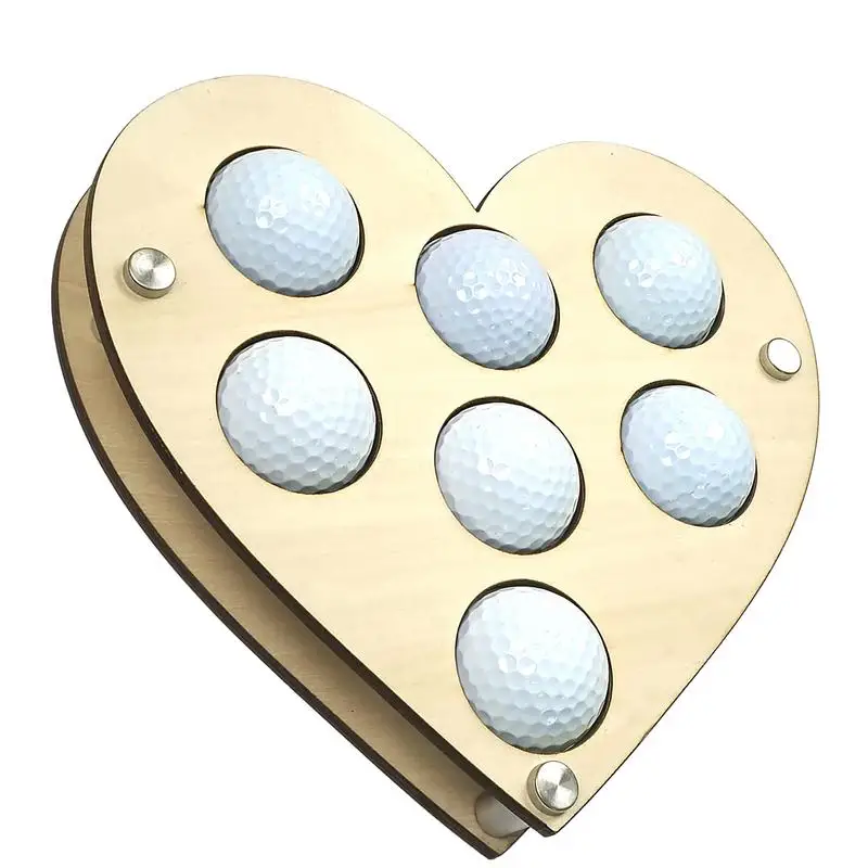 

Держатель для мяча для гольфа, настенный держатель для мяча в форме сердца, настенное крепление, держатель для мяча для гольфа, аксессуары для хранения, подарок для любителей гольф для мужчин