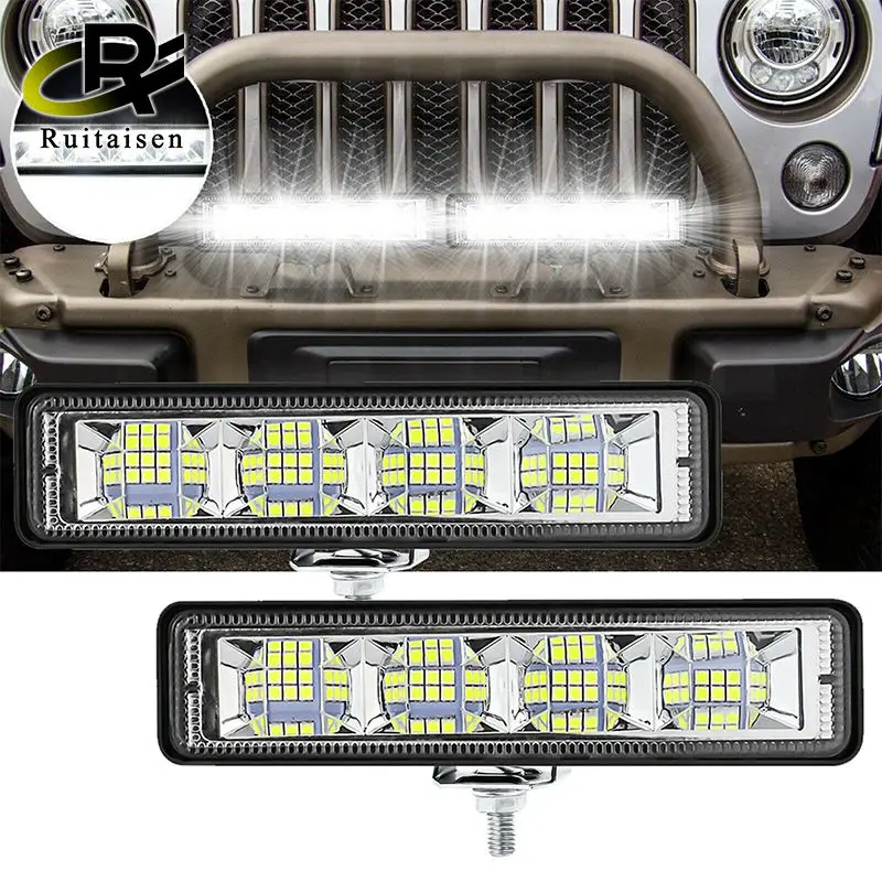 

LED Bar Flood Light 72W Car Work light LED Bar 4x4 24 Led Working Bar Offroad SUV ATV Tractor Trucks Excavator Led Combo Beam