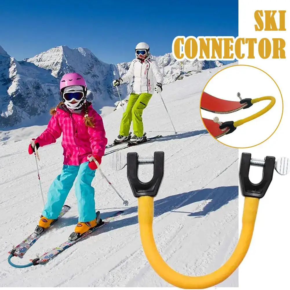 

Adjustable Ski Tip Connector Beginners Winter Children Snowboard Training Accessories Ski Outdoor Exercise Aid Adults Sport L8G6