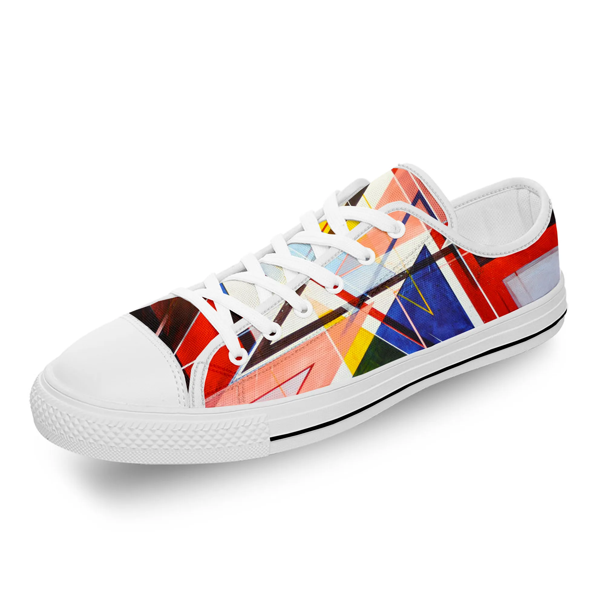Multicolor Geometry Color White Cloth Fashion 3D Print Low Top Canvas Shoes Men Women Lightweight Breathable Sneakers
Multicolor Geometry Color White Cloth Fashion 3D Print Low Top Canvas Shoes Men Women Lightweight Breathable Sneakers