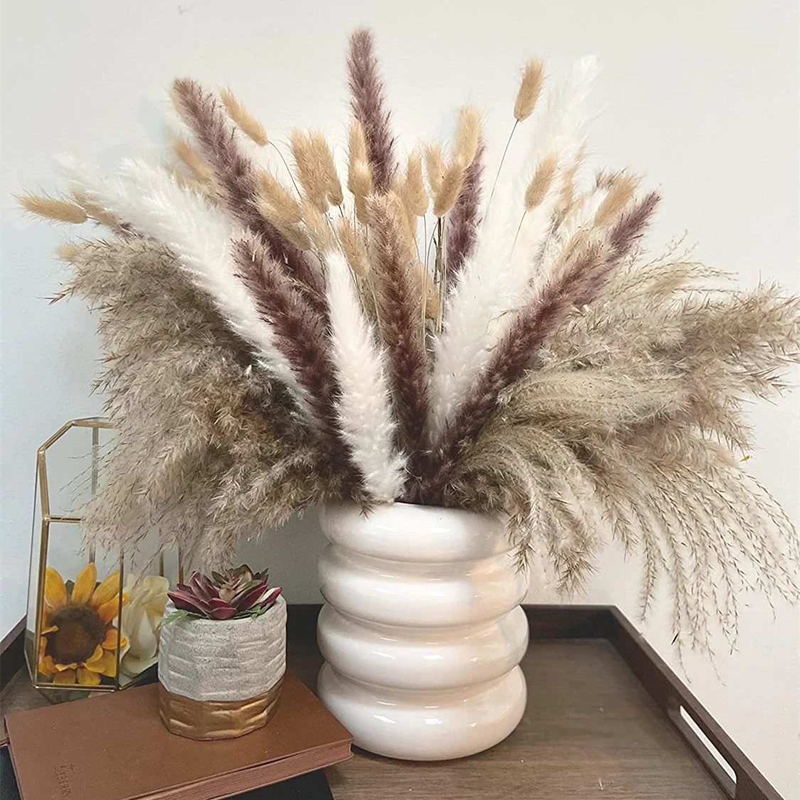 110 natural reed dried flower bouquets, rustic pastoral style, suitable for bedroom, garden decoration, Christmas decoration
110 natural reed dried flower bouquets, rustic pastoral style, suitable for bedroom, garden decoration, Christmas decoration