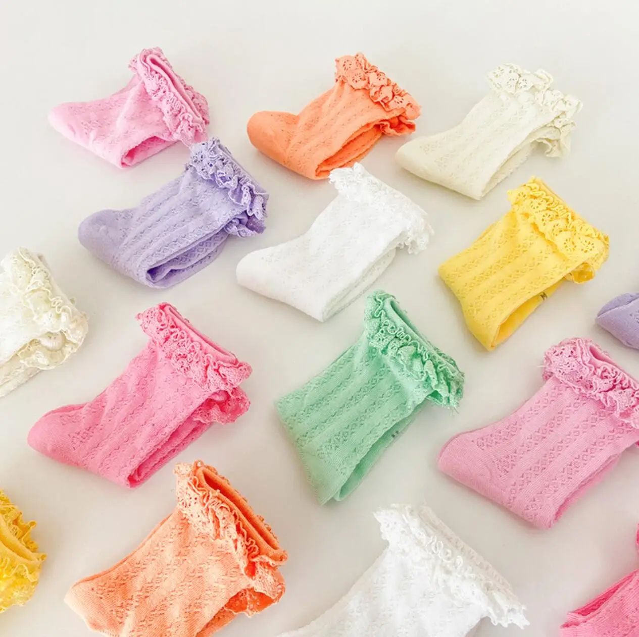 Baby Lace Socks Summer Kids Toddlers Girls Frilly Knee High Long Soft Breathable Cotton Baby Socks Children Tube Socks
Baby Lace Socks Summer Kids Toddlers Girls Frilly Knee High Long Soft Breathable Cotton Baby Socks Children Tube Socks
