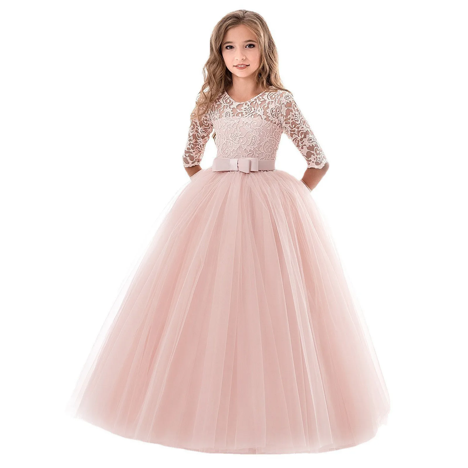 Child Girls Clothes Lace Bowknot Princess Wedding Performance Formal Dress Clothes Vestido Infantil Menina فساتين الأطفال
Child Girls Clothes Lace Bowknot Princess Wedding Performance Formal Dress Clothes Vestido Infantil Menina فساتين الأطفال