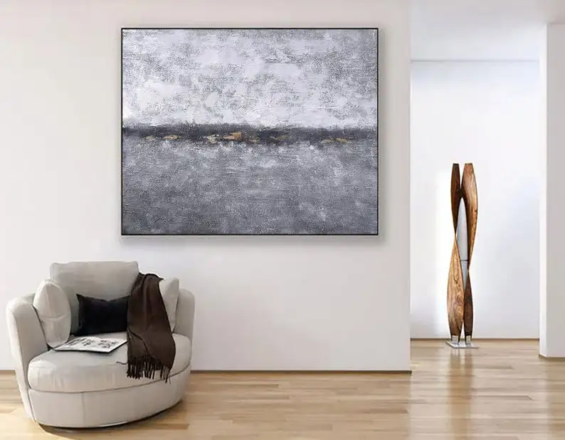 Extra Large black and white painting gray painting landscape painting on canvas minimalist painting black painting texture white
Extra Large black and white painting gray painting landscape painting on canvas minimalist painting black painting texture white