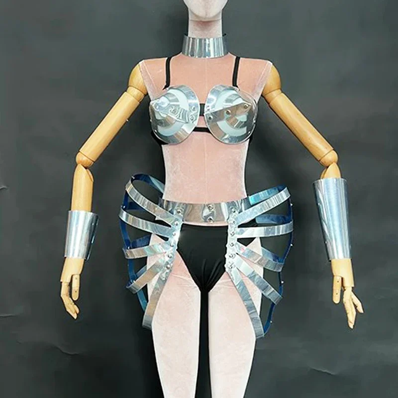 Singer Performance Wear Future Sense Sexy Silver Mirror Bikini Nightclub Bar Dancer Stage Outfit Gogo Dance Clothing
Singer Performance Wear Future Sense Sexy Silver Mirror Bikini Nightclub Bar Dancer Stage Outfit Gogo Dance Clothing