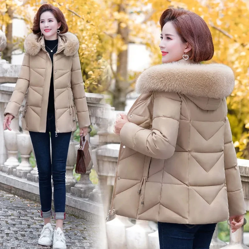 2022 Autumn Winter New Down Jacket Womens Fashion Slim Versatile White Duck Down Jacket Women Large Size Short Fur Collar Parkas
2022 Autumn Winter New Down Jacket Womens Fashion Slim Versatile White Duck Down Jacket Women Large Size Short Fur Collar Parkas