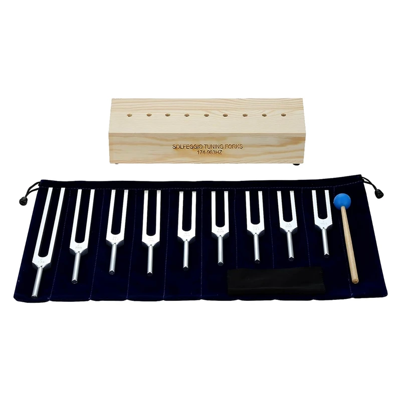 9PCS Tuning Fork Set,Tuning Forks Chakra For Healing Meditation Yoga Relaxation Instrument With Wooden Stand Durable Easy To Use
9PCS Tuning Fork Set,Tuning Forks Chakra For Healing Meditation Yoga Relaxation Instrument With Wooden Stand Durable Easy To Use