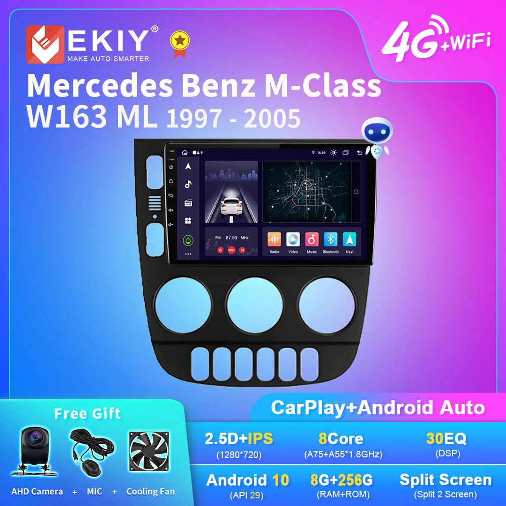 EKIY X7 Android Car Radio For Mercedes Benz M-Class W163 ML 1997 - 2005 Stereo Multimedia Video Player Auto Navigation 2 Din DVD
EKIY X7 Android Car Radio For Mercedes Benz M-Class W163 ML 1997 - 2005 Stereo Multimedia Video Player Auto Navigation 2 Din DVD