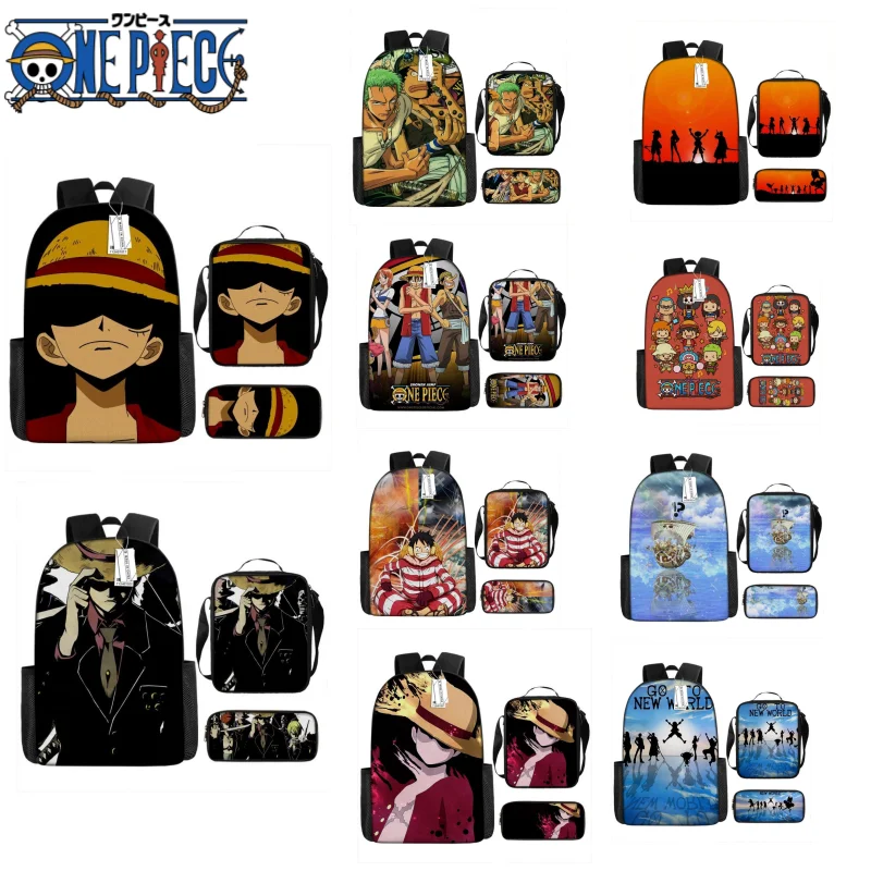 3PCS Creative Cartoon Anime One Piece School Bag Set Kawaii Printing Kindergarten Students Backpack Stationery Pen Bag Satchel 
3PCS Creative Cartoon Anime One Piece School Bag Set Kawaii Printing Kindergarten Students Backpack Stationery Pen Bag Satchel
